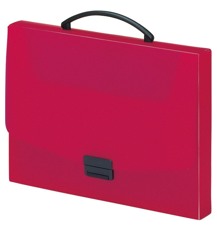 【文房具・事務用品】LIHIT LAB.(リヒトラブ)AQUA DROPs バッグ(A4サイズ)赤 A-5005-3【620】