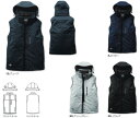 【送料込み(一部地域除く)】【取り寄せ対応】【作業服】BURTLE(バートル)ストレッチフーディー防寒ベスト(ユニセックス)秋冬用 3264【530】