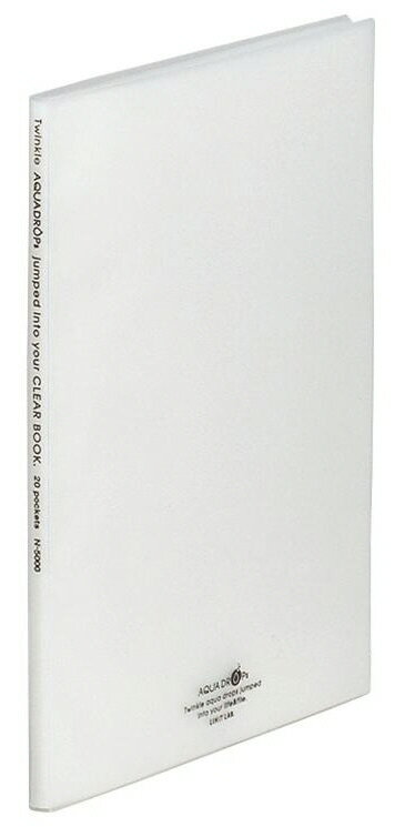 【文房具・事務用品】LIHIT LAB.(リヒトラブ)AQUA DROPs クリヤーブック 乳白 A4サイズ N-5000-1【620】