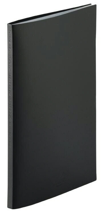 【文房具・事務用品】LIHIT LAB.(リヒトラブ)AQUA DROPs クリヤーブック 黒 A4サイズ N-5000-24【620】