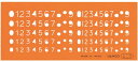 【文房具・事務用品】VANCO(バンコ)アクリル定規 テンプレート 縦59x横137x厚さ0.35mm L-1【620】