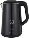 【送料込み(一部地域除く)】【キッチン家電】Vegetable(ベジタブル)ステンレス電気ケトル 1.6L GD-ISK1-BK【590】