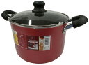 【調理器具】サンケイヌーヴォ 半寸胴22cm IH対応 レッド NV-8723【590】