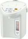 【送料込み(一部地域除く)】【キッチン家電】TIGER(タイガー)マイコン電動ポット 2.2L ホワイト PDR-G221(W)【590】