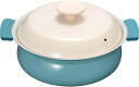 【調理器具】和平フレイズIH対応卓上鍋20cm 軽いセラミック ブルー RB-3214【590】