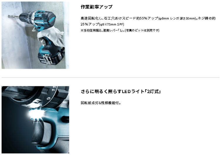 ���������ߡ�18V(6.0Ah) ���ż���ư�ɥ饤�Хɥ�� �ޥ��� HP484DRGX��460��