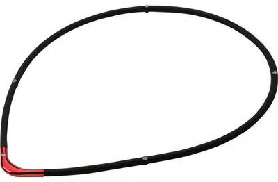 【磁気ネックレス】PHITEN(ファイテン)RAKUWA(ラクワ)磁気チタンネックレス S−2 LIMITED MODEL 55cm BK/RD TG861254【750】