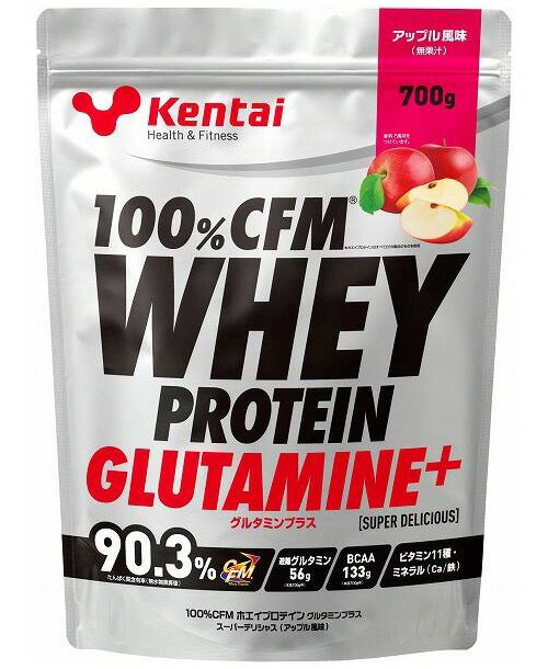 Kentai　WHEY PROTEIN GLUTAMINE+ 商品説明 トップアスリートのための100％CFM ホエイプロテイングルタミンプラス！ CFM製法により精製されたWPIのみを 使用。CFM製法は牛乳がもつ生理活性 物質を高いレベルで残し、かつ高い たんぱく含有率を実現したホエイ たんぱくの精製方法です。 つまりウエイトトレーニングを 行なうアスリートにとって必要な たんぱく質、乳由来の生理活性物質、 BCAAを豊富に含み、不要な乳糖、 脂肪、精製過程で傷ついた 変性たんぱく質を取り除きました。 さらに筋肉を超回復に導くアミノ酸 「グルタミン」をプラス。 失われがちなビタミン・ミネラルも 添加した、まさにトップアスリートの ためのホエイプロテインです。 ●召し上がり方：1回約25gを目安に。 　 冷たい牛乳、飲み物と一緒に 　 お召し上がりください。 ※掲載商品の仕様、デザイン、生産国、 　 発売時期は予告なく変更する場合が 　 ありますので、あらかじめご了承ください。 ※掲載画像の色彩は実際の商品及び 　 印刷物と多少異なる場合があります。 発送詳細 こちらの商品の送料は下記のとおりです。 複数ご注文、またはメール便対応商品ご注文 の場合は、ショッピングモールからの 自動メールでは送料は確定しておりません。 店舗受付後、メールにて確定送料をお知らせ 致します。 【ご注文確定前に必ずコチラをご確認の上、購入をお願い致します。】 ・ご確認ください ・配送について ・返品、交換について {カテゴリ} トップアスリート　