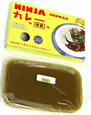 NINJA WAX 商品説明 NINJAのWAXは好き！けど、 ちょっと量が、、という方 (含・安田哲也君)へ。安田哲也完全監修。 NINJA New WAX カレー！ BIGになって、新登場です。 Volume 従来品の約1.8倍。 少しソフトな中辛タイプ。 ZIP BAG入り 保存に便利！カレー臭も漏れません。 カレー融点62.5℃（62.5℃で解け出します） ※掲載商品の仕様、デザイン、生産国、発売時期は 　 予告なく 変更する場合がありますので、 　 あらかじめご了承ください。 ※掲載画像の色彩は実際の商品及び印刷物と 　 多少異なる場合があります。 ※メーカー希望小売価格はメーカーカタログに 　 基づいて掲載しています。 &nbsp; 発送詳細 複数ご注文、またはメール便対応商品をご注文の場合は、ショッピングモールからの自動メールでは送料は確定しておりません。店舗よりメールにて確定送料をお知らせ致します。こちらの商品（1点）の送料は下記のとおりです。 ご注文確定前に必ずコチラをご確認の上ご購入をお願い致します・ご確認ください・配送について・返品、交換について {カテゴリ} 忍者 ニンジャ NiNjA SKATE BOARD SKATEBOARD STREET RANPAGE TRICK SLIDE WHEEL TRUCK SCREW WRENCH TOOL TRICK スケボー　 スケート ストリート トリック スライド ウィール タイヤ トラック スクリュー ビス レンチ ツール ランページ　