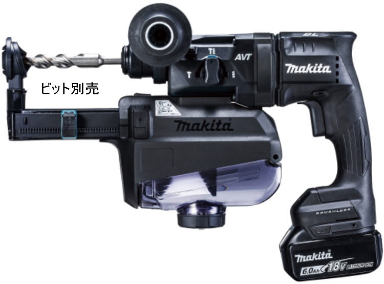 【送料込み】 18V(6.0Ah) 18mm 充電式ハンマドリル マキタ HR182DGXVB【46 ...
