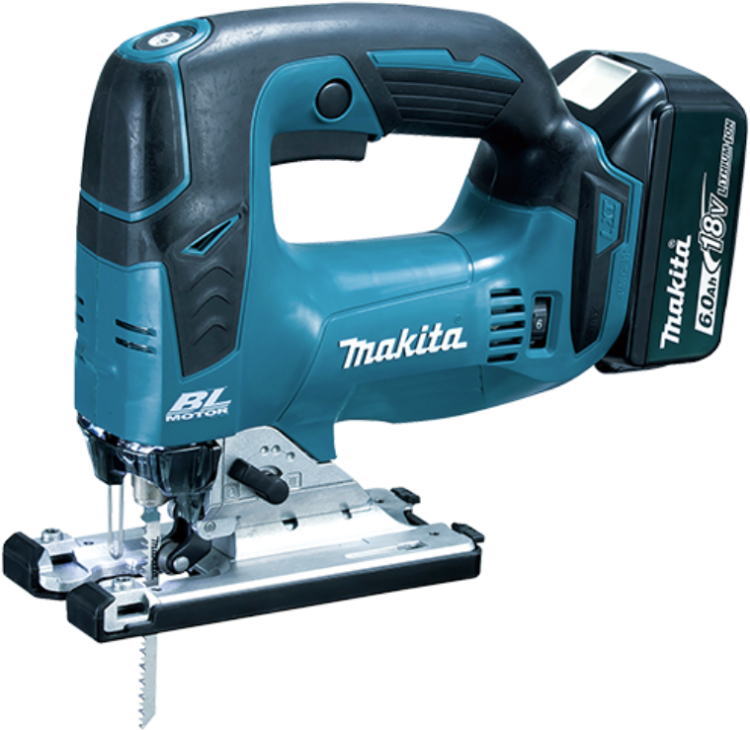 マキタ 18V 充電式ジグソー JV182DRG バッテリBL1860B×1 充電器DC18RF・ケース付 商品説明 ハイパワーブラシレスモータ搭載 AC機同等の高速切断＆余裕の作業量 ◆切断能力(mm) 木材 135 軟鋼板 10 アルミニウム板 20 傾斜切断 左右45° ◆ストローク数(min-1)[回/分]　：　800～3,500 ◆ストローク(mm)　：　26 ◆電源(V)　：　直流18 ◆振動3軸合成値(m/S2)　：　7.0(木工)3.5(鉄工) ※振動3軸合成値の補足 ※EN60745-2-11規格に基づき測定。 ◆1充電作業量(目安)　：　 合板(長300×厚12mm) 6.0Ah:約290枚 ※1充電作業量(目安)の補足 ※オービタル位置-0 ◆本機寸法(mm)　：　 長さ 266 幅 77 高さ 208 ◆質量(kg)　：　2.5 ※質量の補足 ※バッテリ含む。 ◆標準付属品　：　 ブレードB-10(木工用) BR-13(木工用) B-22(鉄工用)各2枚 刃口板 カバープレート 六角棒スパナ ※掲載商品の仕様、デザイン、生産国、発売時期は　予告なく変更する場合がありますので、 　あらかじめご了承ください。※掲画像の色彩は実際の商品及び印刷物と　多少異なる場合があります。※メーカー希望小売価格はメーカーカタログに　基づいて掲載しています。 発送詳細こちらの商品の送料は下記のとおりです。 複数ご注文、またはメール便対応商品ご注文の場合は、ショッピングモールからの自動メールでは送料は確定しておりません。店舗受付後、メールにて確定送料をお知らせ致します。 【ご注文確定前に必ずコチラをご確認下さい】・ご確認ください・配送について・返品、交換について{カテゴリ} Makita　makita ジグソー