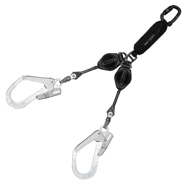 【送料込み(一部地域除く)】【現場保安用品】FUJII DENKO(藤井電工)安全帯TSUYORON(ツヨロン)EZ RITRA ツインランヤードTL-2-EZ93SV-21KSG-130KG【572】