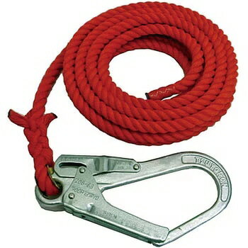 【送料込み(一部地域除く)】【荷造り用品】まつうら工業補助・誘導 介錯ロープ 長さ6m 赤【528】
