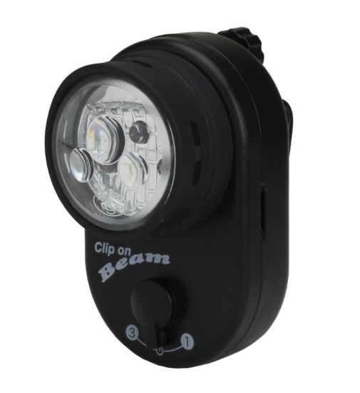 【自転車用品】3LED前カゴクリップライト　AKU-4304　旭電機化成【740】