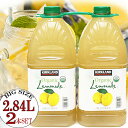 ★KIRKLAND★有機素材★オーガニック レモネード 2.84L×2本セット★果汁18％ ORGANIC Lemonade/カークランド 100％ レモン ジュース 大容量 業務用 お得用 スポーツ パーティー 誕生日 クリスマス たっぷり