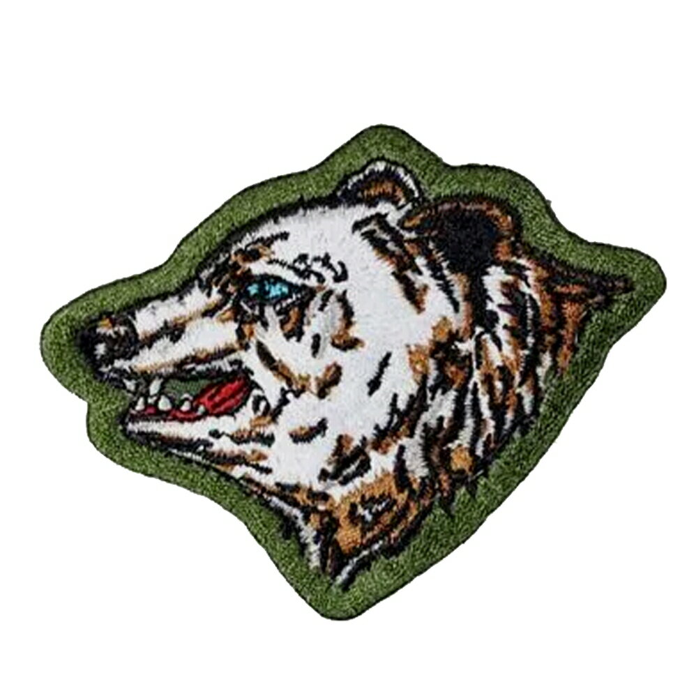 自衛隊 ワッペン 千歳基地 第201飛行隊 尾翼マーク パッチ ヒグマ ベルクロ付き 自衛隊グッズ 航空自衛隊