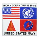 米軍グッズ 米軍ワッペン ワッペン トップガン2 INDIAN OCEAN CRUISE85-86 BIGパッチ （アイロン接着） ベルクロ無し