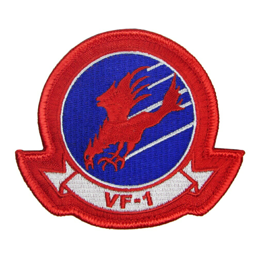 米軍グッズ 米軍ワッペン ワッペン トップガン VF-1 FIREBIRDS Squadron パッチ ベルクロ付