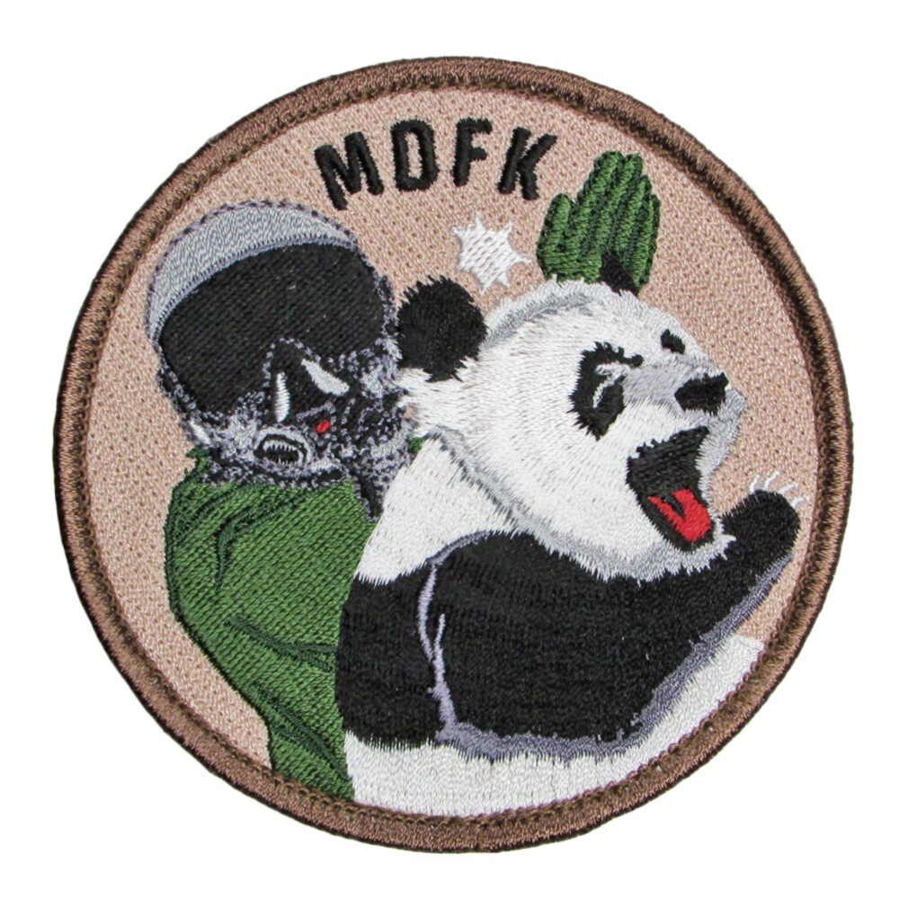 台湾 ワッペン Taiwan MDFK PANDA パッチ ベルクロ付き 台湾軍グッズ パンダ スクランブル