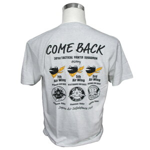 自衛隊 航空自衛隊 第301飛行隊 ガマガエル カエルヒストリー柄 綿 Tシャツ 5.6オンス 自衛隊グッズ 自衛隊Tシャツ