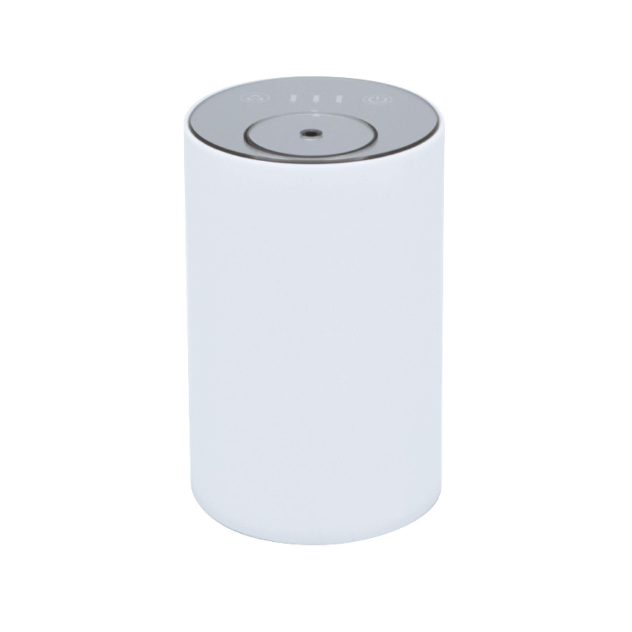 アロマブルーム モバイル アロマディフューザー ホワイト 水を使わない 充電式 コードレス ディフュー..