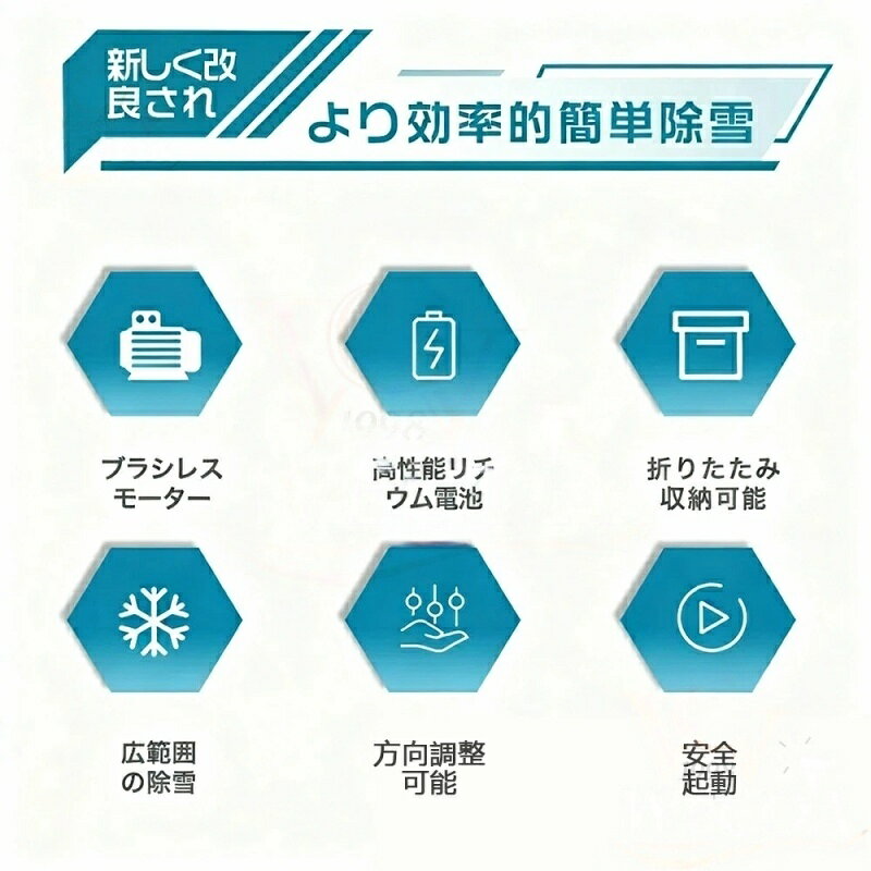2025最新型★家庭&業務用★／電動除雪機 除雪機 充電式 コードレス 雪かき スコップ ...