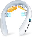 【新登場】 ネックケア 首 リラクゼーション器 EMS & TENSのW効果・加温・振動機能 首元ケア 首元リフレッシュ TYPE-C充電式 静音 軽量 小型 ...
