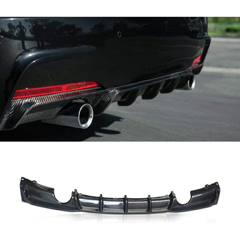 BMW 3シリーズ F30/F31用（2012-2018年）リアディフューザー｜Mスポーツスタイル カーボン調塗装済み｜..