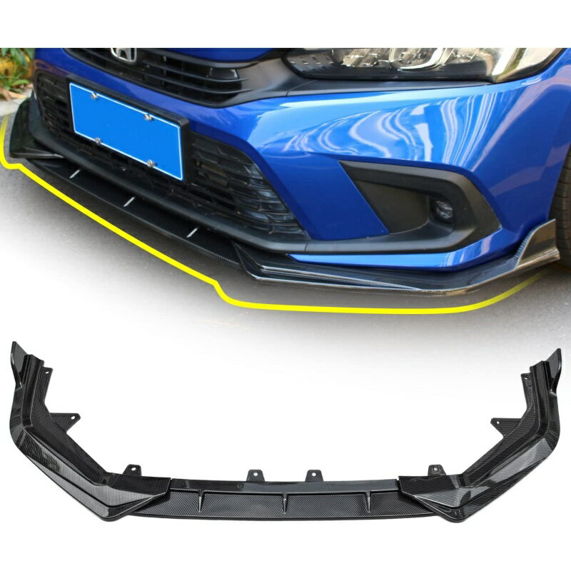 シビック FL1 FL4 前期型専用 フロント リップスポイラー エアロ パーツ カスタム 外装パーツ アクセサ..