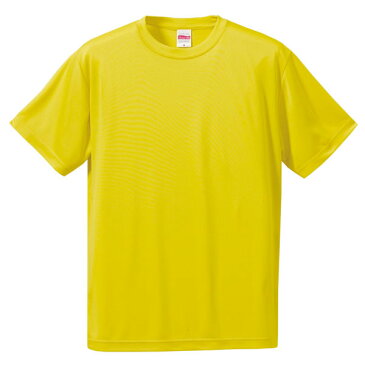 Tシャツ キッズ メンズ レディース 半袖 無地 黄色 イエロー 130 140 150 160 ドライ 速乾 スポーツ uv tシャツ シャツ トップス 男 女 ユニセックス ポリエステル100% 丈夫 カジュアル 子供 ジュニア ブランド カット おしゃれ かっこいい カラー 色 シンプル ゆったり 吸汗