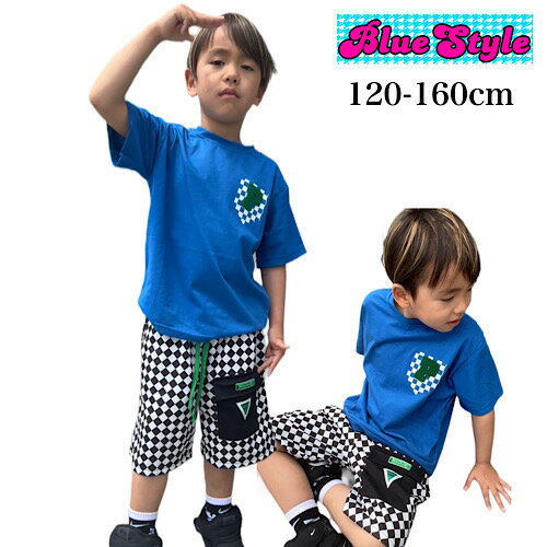 乐天商城 - 韓国 子供服 キッズダンス衣装 セットアップ ヒップホップ ストリート 男の子 セットアップ 韓国 キッズ服 ティーンズ キッズ 男の子 女の子 ガールズ HIPHOP BlueStyle ブルースタイル 上下セット 春夏 夏コーデ