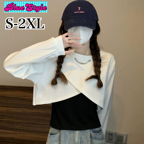 Other - 韓国 子供服 韓国 レディース トップス レディース 韓国服 可愛い トップス Tシャツ 着回しコーデ bluestyle ショート丈 BlueStyle ブルースタイル 韓国風 春夏 春服 秋コーデ 秋服 シャツ Tシャツ ギャル キッズ 服 ショート丈