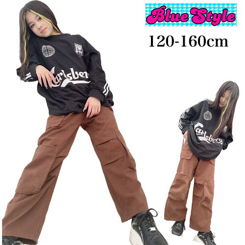 乐天商城 - 韓国 子供服 キッズダンス衣装 トップス ヒップホップ ストリート 女の子 トップス 韓国 キッズ服 ティーンズ キッズ ガールズ HIPHOP BlueStyle ブルースタイル トップス 秋冬 秋コーデ 冬コーデ Tシャツ春コーデ 春服 男の子トップス 男女兼用