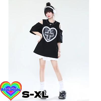 乐天商城 - 韓国 レディース服 韓国 レディース トップス レディース 韓国服 Tシャツ シンプル Tシャツ 着回しコーデ 体型カバー 半袖Tシャツ ブルースタイル BlueStyle オーバーサイズ