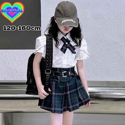 乐天商城 - 韓国 子供服 韓国キッズ服 女の子 セットアップ GIRLS セットアップ GIRLS 2点セット 2点セット 着回しコーデ 上下セット お出かけコーデ ダンス bluestyle ダンス 練習着 春 夏コーデ 夏服