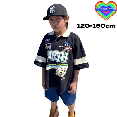 乐天商城 - 韓国 子供服 韓国キッズ服 男の子 トップス 男の子 Tシャツ 可愛い トップス ユニセックス パーカー お出かけコーデ ブルースタイル 女の子 Tシャツ ダンス トップス 春服 春夏 夏コーデ