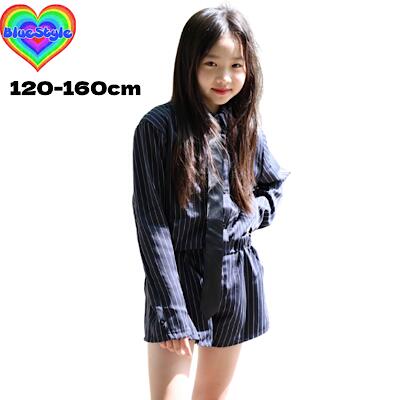乐天商城 - 韓国 子供服 キッズダンス衣装 セットアップ ヒップホップ ストリート 女の子 セットアップ 韓国 キッズ服 ティーンズ キッズ 女の子 ガールズ HIPHOP BlueStyle ブルースタイル オールシーズン 上下セット