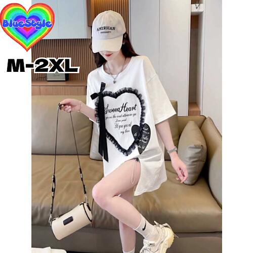 乐天商城 - 韓国 レディース服 韓国 レディース トップス レディース 韓国服 Tシャツ シンプル Tシャツ 着回しコーデ 体型カバー 半袖Tシャツ ブルースタイル BlueStyle オーバーサイズ 原色カラー