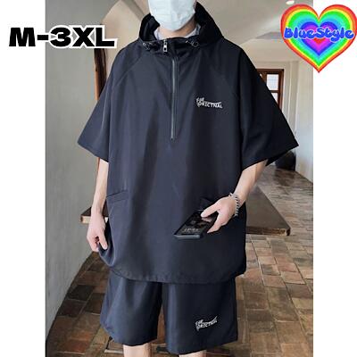 乐天商城 - 韓国 メンズ服 韓国 メンズ セットアップ メンズ 韓国服 シンプル 上下セット メンズ Tシャツ メンズ シンプル Tシャツ 着回しコーデ 体型カバー 韓国服 春服 春夏 夏コーデ 夏 セットアップ おしゃれ セットアップ