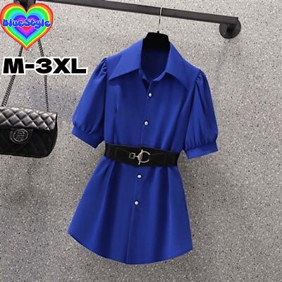 乐天商城 - 韓国 レディース服 韓国 レディース トップス レディース 韓国服 Tシャツ シンプル Tシャツ 着回しコーデ 体型カバー 半袖Tシャツ ブルースタイル BlueStyle ショート丈