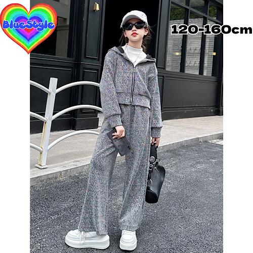 乐天商城 - 韓国 子供服 キッズダンス衣装 セットアップ ヒップホップ ストリート 女の子 セットアップ 韓国 キッズ服 ティーンズ キッズ 女の子 ガールズ HIPHOP BlueStyle ブルースタイル ショート 上下セット