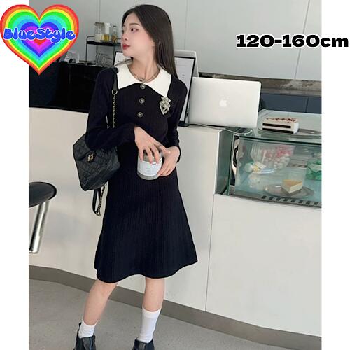 乐天商城 - 韓国 子供服 韓国キッズ服 女の子 ワンピース GIRLS ワンピース お出かけ ワンピース 可愛い ワンピーストシャツ ワンピース 春 秋 冬コーデ 春秋 ギャル ギャル子供服