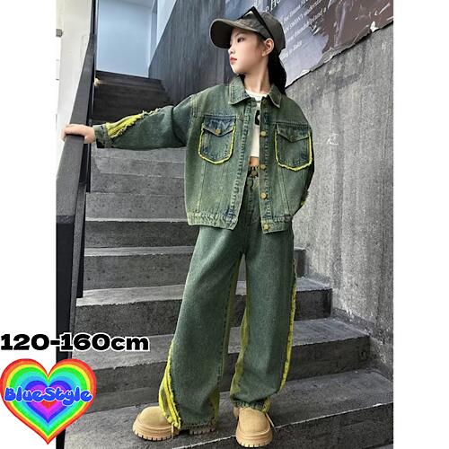 乐天商城 - 韓国 子供服 キッズダンス衣装 セットアップ ヒップホップ ストリート 女の子 セットアップ 韓国 キッズ服 ティーンズ キッズ 女の子 ガールズ HIPHOP BlueStyle ブルースタイル ショート 上下セット