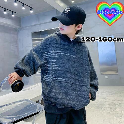 乐天商城 - 韓国 子供服 韓国キッズ服 男の子 トップス 男の子 Tシャツ 可愛い トップス ユニセックス パーカー お出かけコーデ ブルースタイル 女の子 Tシャツ ダンス トップス 春服 春夏 春コーデ