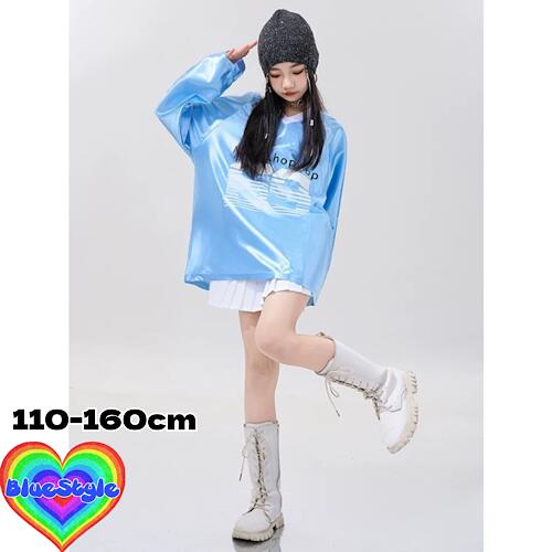 韓国 子供服 キッズダンス衣装 セットアップ ヒップホップ ストリート 女の子 セットアップ 韓国 キッズ服 ティーンズ キッズ 女の子 ガールズ HIPHOP BlueStyle ブルースタイル 上下セット