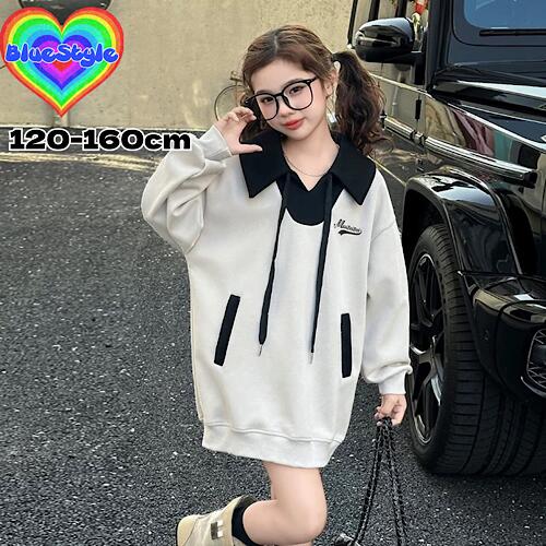 乐天商城 - 韓国 子供服 韓国キッズ服 女の子 ワンピース GIRLS ワンピース お出かけ ワンピース 可愛い ワンピーストシャツ ワンピース 春 秋 冬コーデ 春秋 ギャル ギャル子供服