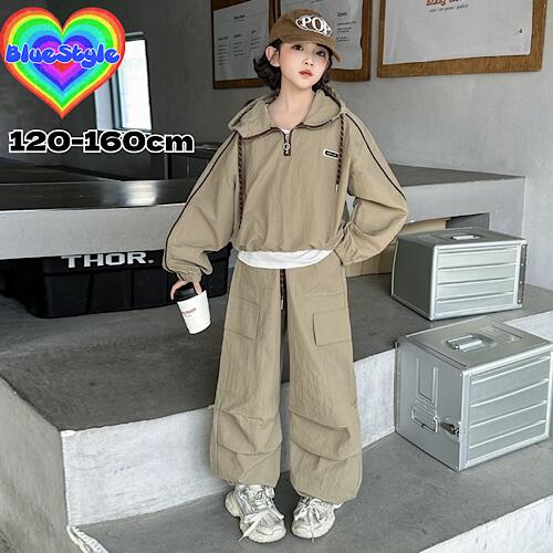 楽天BlueStyle韓国 子供服 キッズダンス衣装 セットアップ ヒップホップ ストリート 女の子 セットアップ 韓国 キッズ服 ティーンズ キッズ 女の子 ガールズ HIPHOP BlueStyle ブルースタイル ショート 上下セット