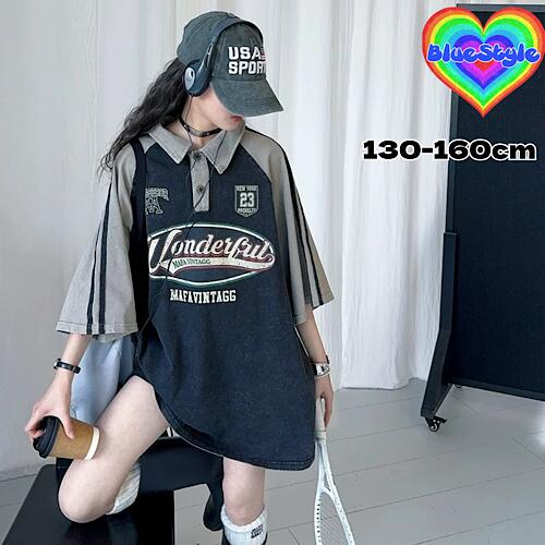 乐天商城 - 韓国 子供服 韓国キッズ服 女の子 トップス BOYS Tシャツ 春服 女の子 Tシャツ お出かけコーデ ダンス ユニセックス bluestyle ブルースタイル BlueStyle 韓国風春夏 Tシャツ