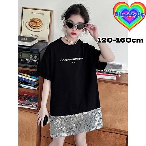 乐天商城 - 韓国 子供服 韓国キッズ服 女の子 トップス BOYS Tシャツ 春服 女の子 Tシャツ お出かけコーデ ダンス ユニセックス bluestyle ブルースタイル BlueStyle 韓国風春夏 Tシャツ