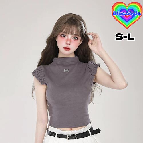 韓国 レディース服 韓国 レディース トップス レディース 韓国服 Tシャツ シンプル Tシャツ 着回しコーデ 体型カバー 半袖Tシャツ ブルースタイル BlueStyle ギャル コーデ y2kコーデ